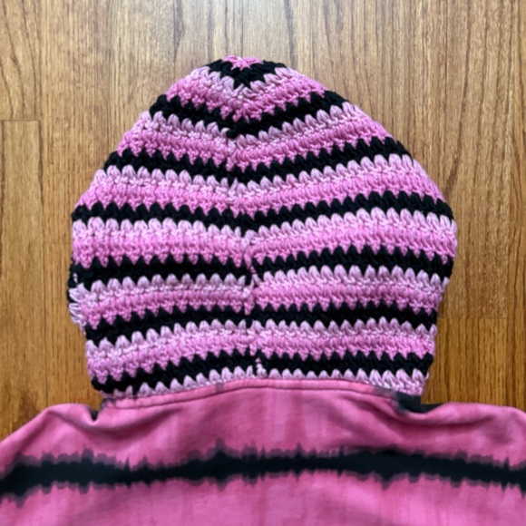 Alice + Olivia Maryjane Crochet Tie Dye Zip Up Hoodie Jacket size S - Picture 12 of 16